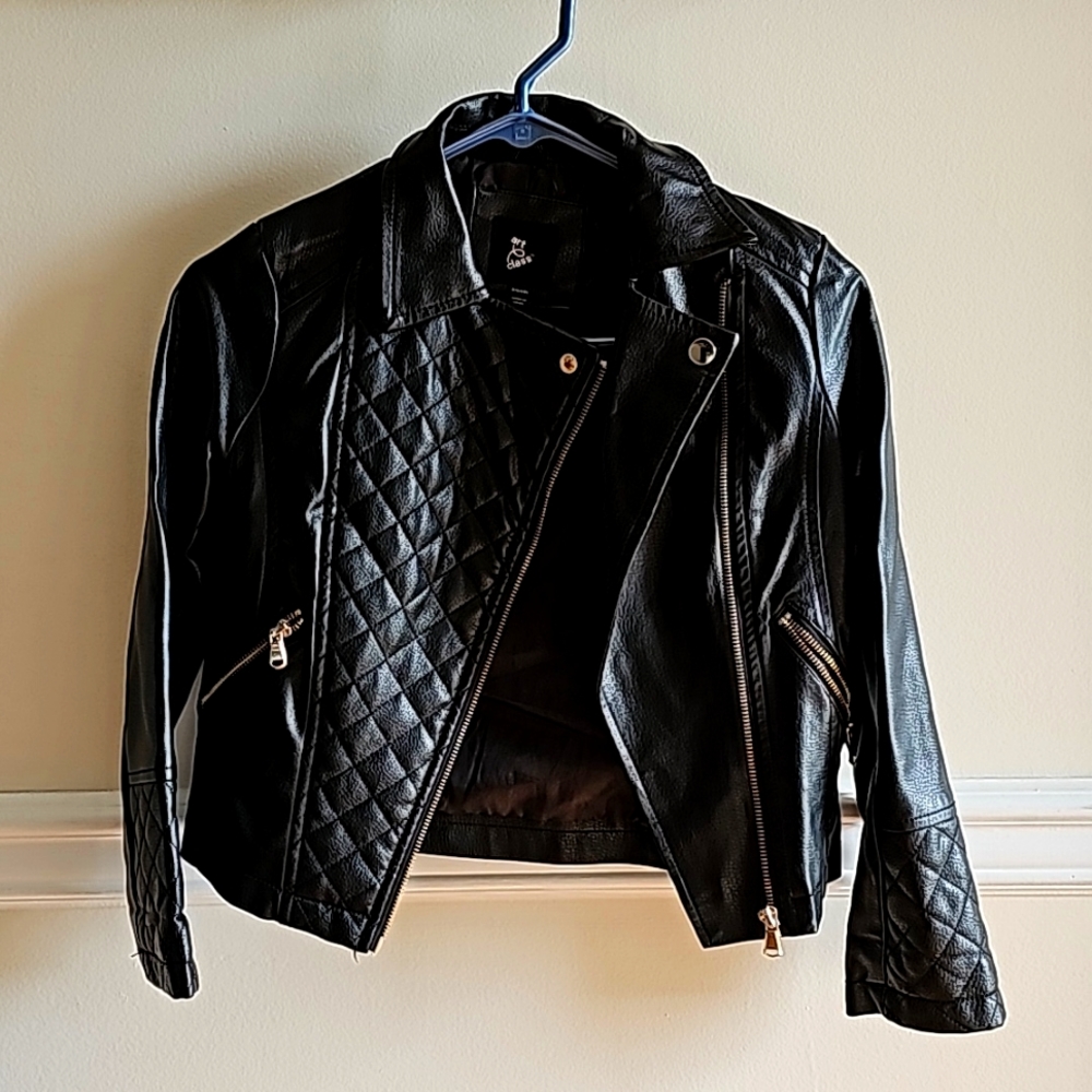 Faux leather jacket